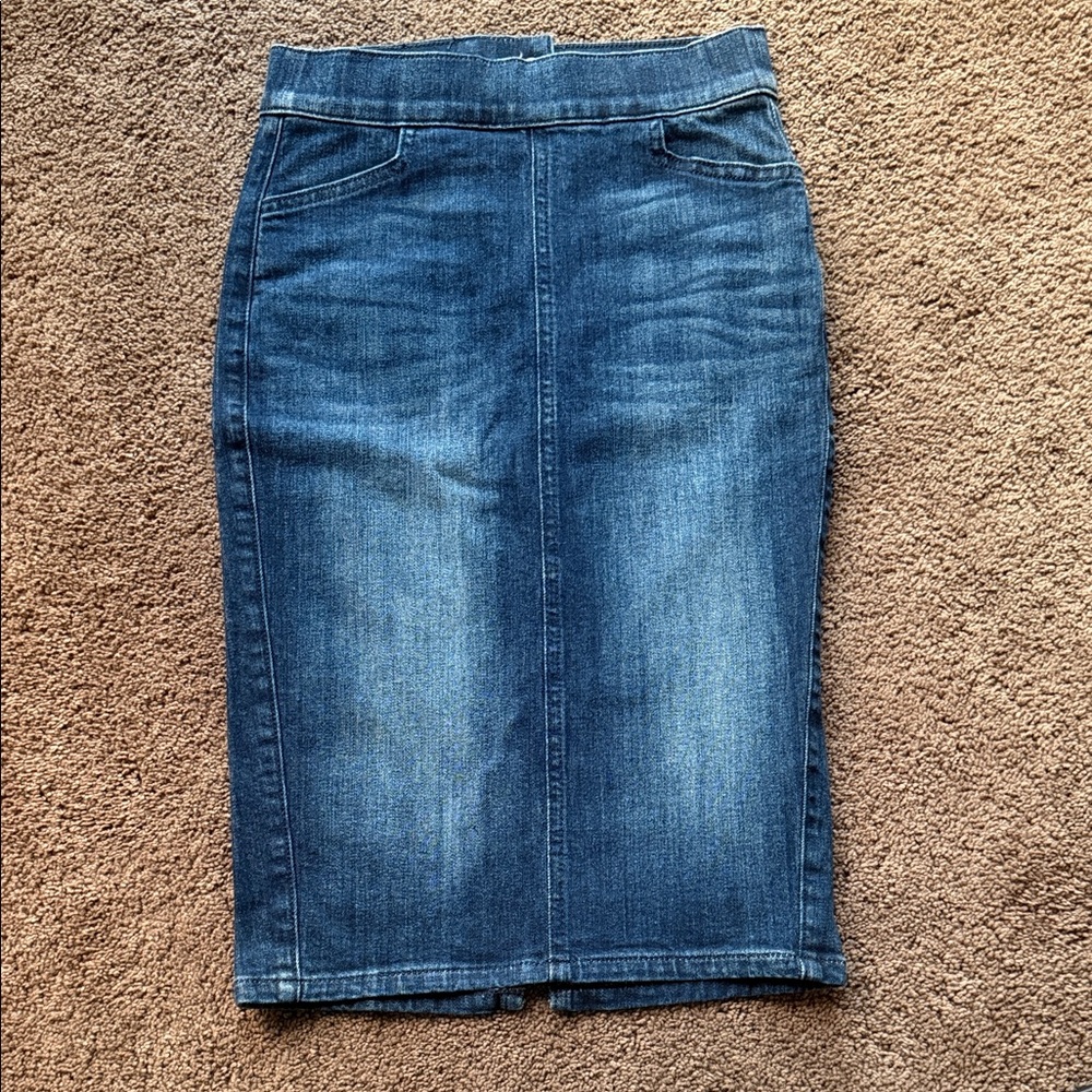 Denim Pencil Skirt
